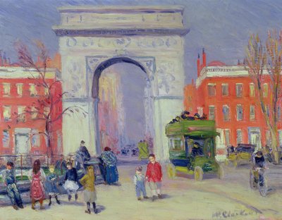Washington Square Park, c.1908 by William James Glackens